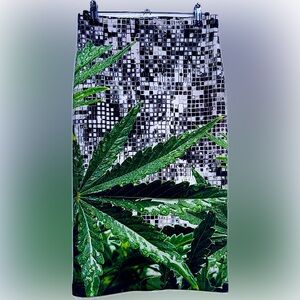 CLOVER CANYON neoprene pencil skirt size Small